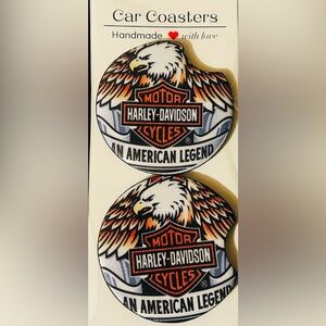 Harley-Davidson Eagle and Shield Patches - Black, Orange, White